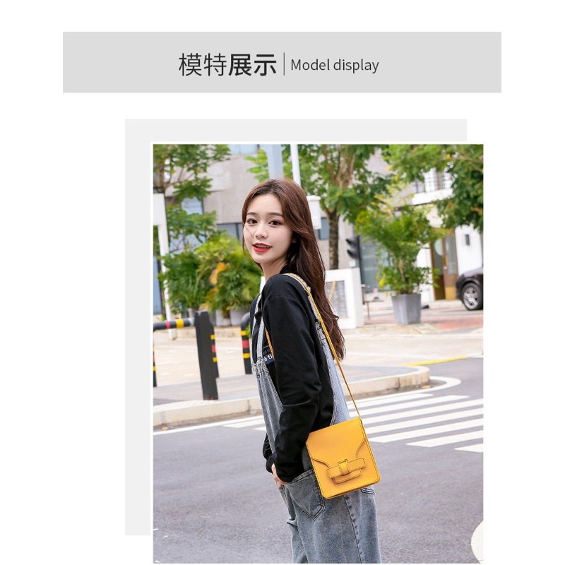 Túi xách nữ mini da mềm trơn siêu xinh LORIEN - Túi đeo chéo hàn quốc nữ đẹp LISA