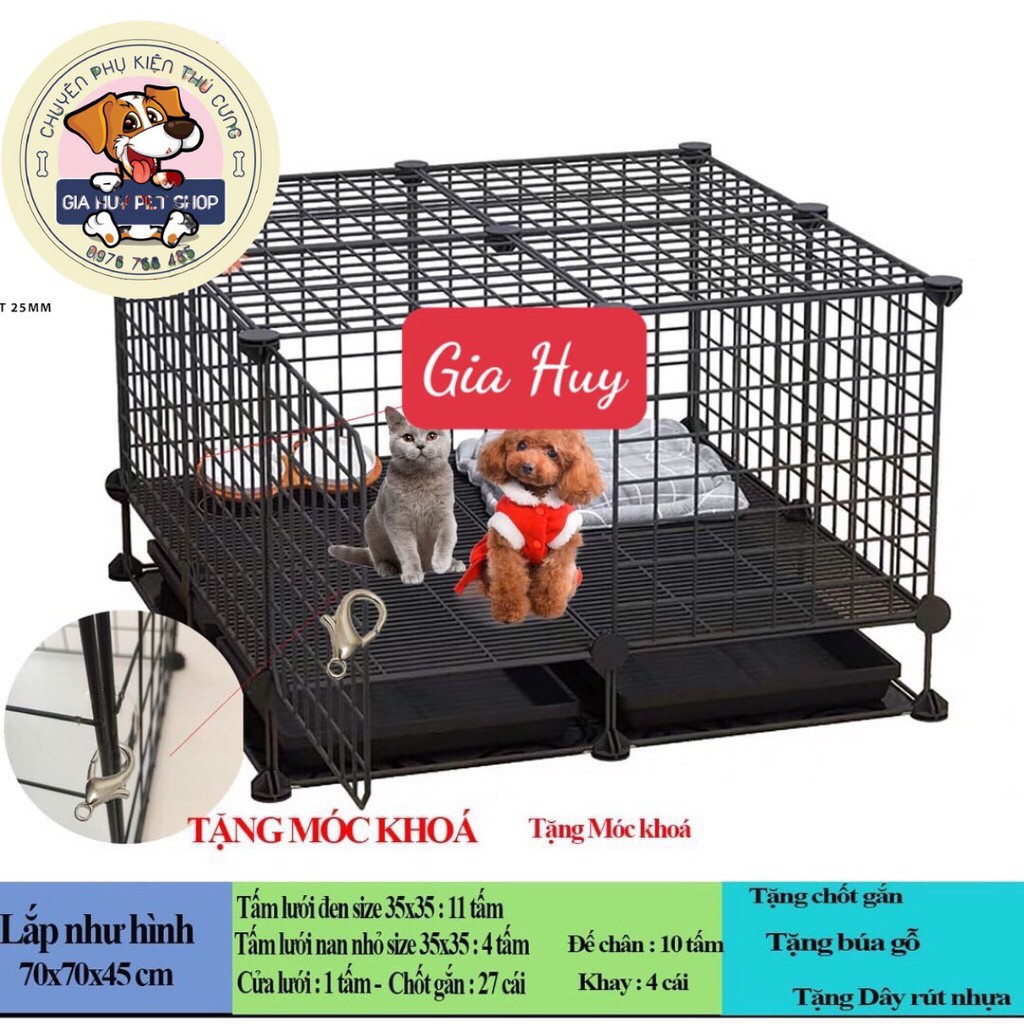 CHUỒNG QUÂY CHÓ MÈO - BÁN LẺ TỪNG TẤM - Tặng 2 chốt/1 tấm