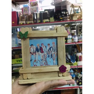 Khung ảnh bằng que kem handmade