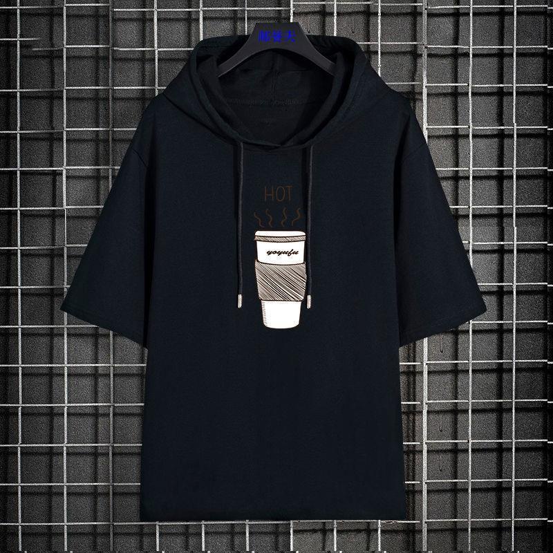 Áo Hoodie Tay Lửng Thời Trang Mùa Hè Có Size Lớn S-5XL Dành Cho Nam