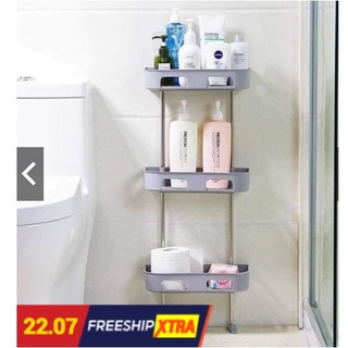 KỆ ĐỂ ĐỒ DÙNG: DẦU GỘI, SỮA TẮM,... TRONG NHÀ TẮM KHUNG INOX CHỊU LỰC THIẾT KẾ 2 TẦNG/ 3 TẦNG