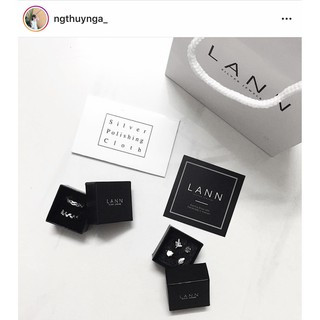 Khuyên lông vũ BẠC S925 LANN E050