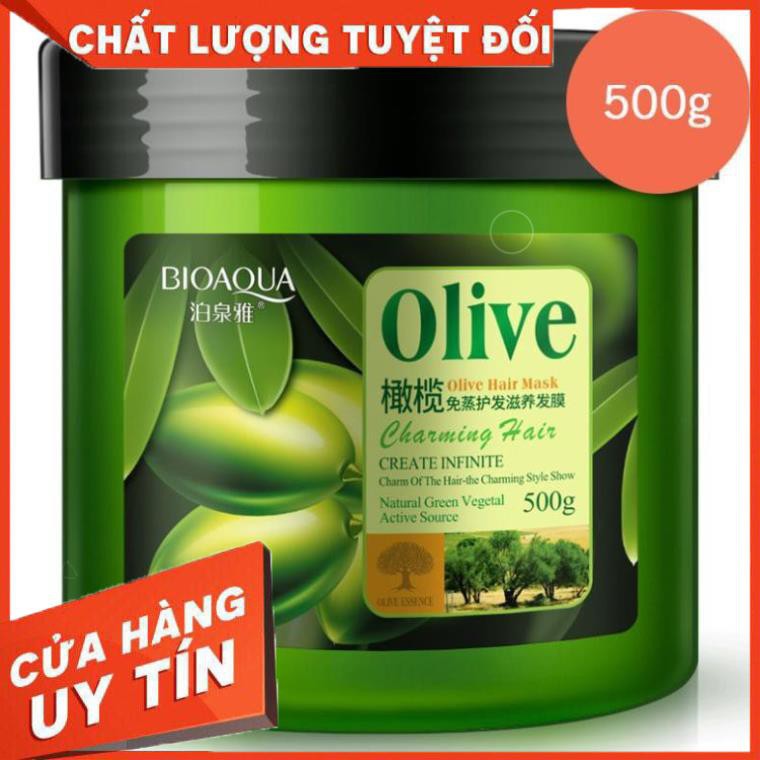 Kem ủ tóc Olive Bioaqua 500ml