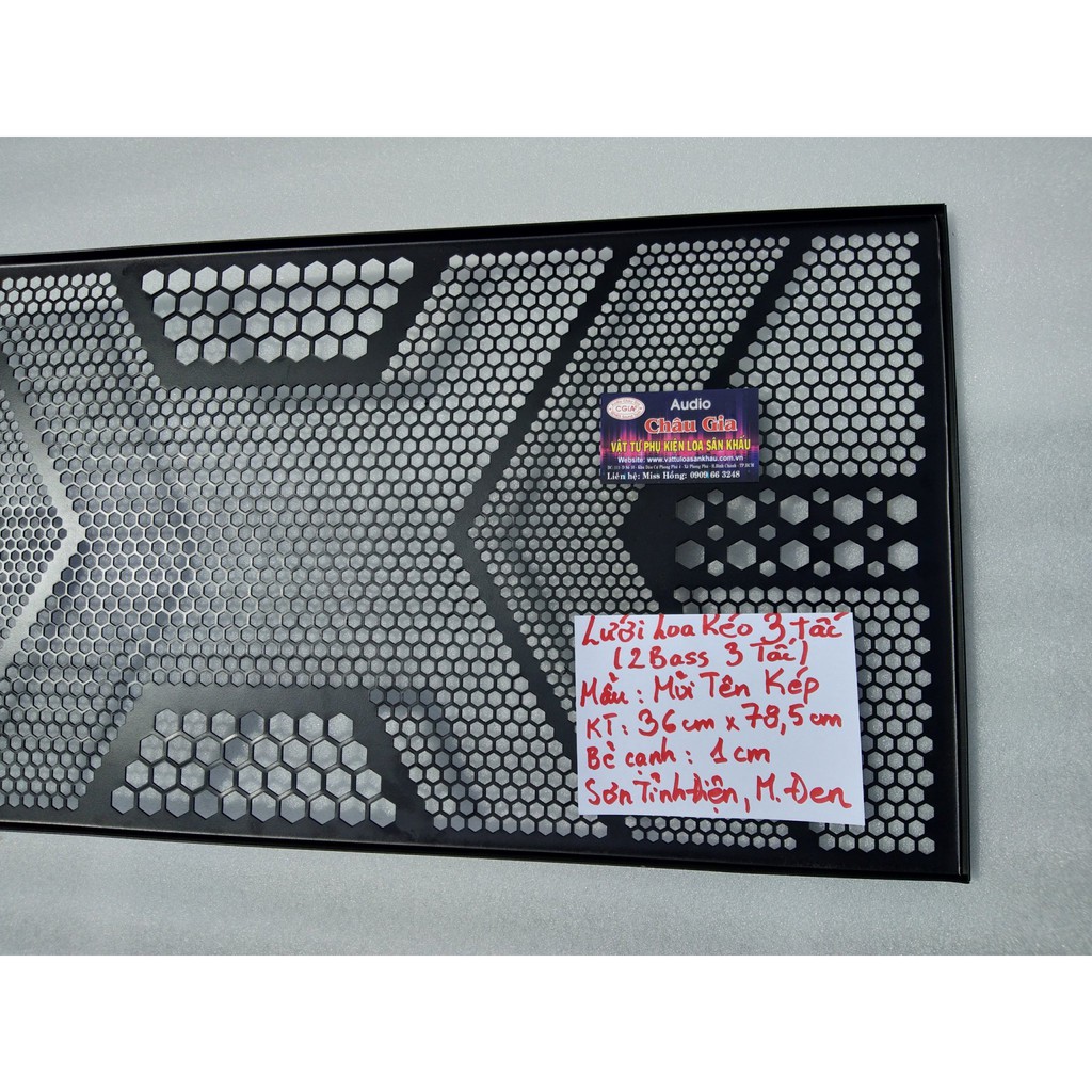 Lưới loa kéo 3 tấc 36cm x 78.5cm mẫu mũi tên 1 tấm audio châu gia