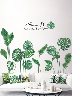 Decal dán tường lá nhiệt đới MS-44 [Sticker dán tường]