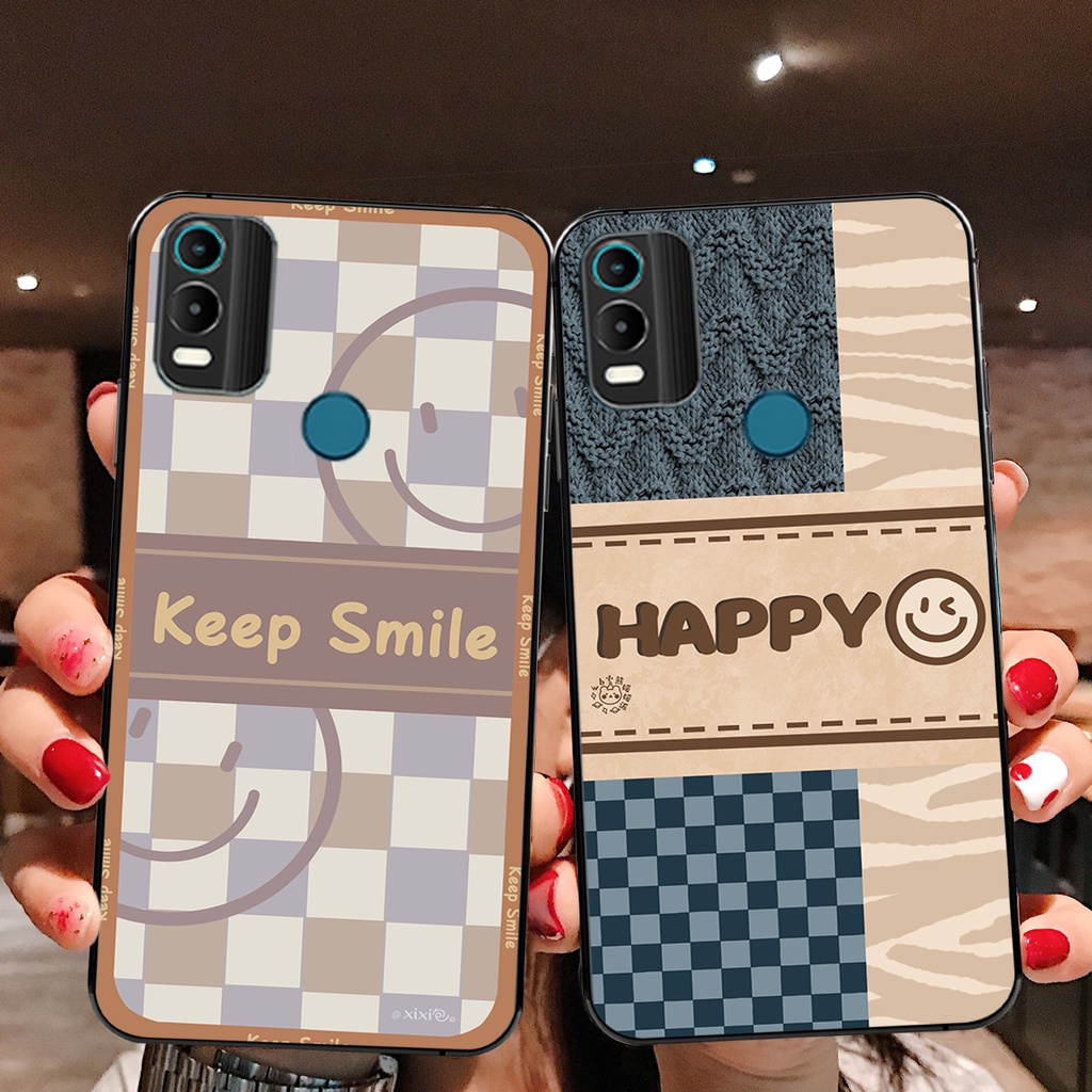 Ốp lưng Nokia C21 Plus mặt cười smile cực đẹp thể thao