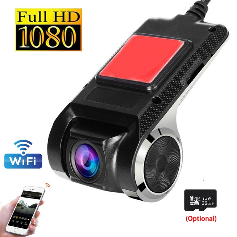 Camera Hành Trình Xe Hơi Kết Nối WiFi Android USB HD 1080P Xoay 170 Độ° Máy Ghi Hình Góc Rộng Cho Xe Hơi