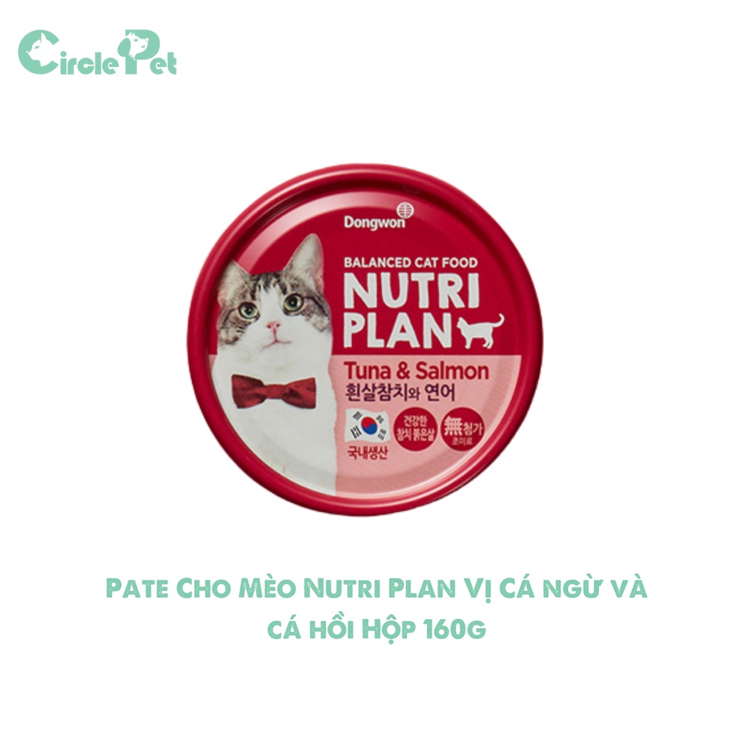 Pate Cho Mèo Nutri Plan Giàu Chất Dinh Dưỡng Thơm Ngon Bổ Dưỡng Nhiều Vị Hộp 160g - Circle Pet