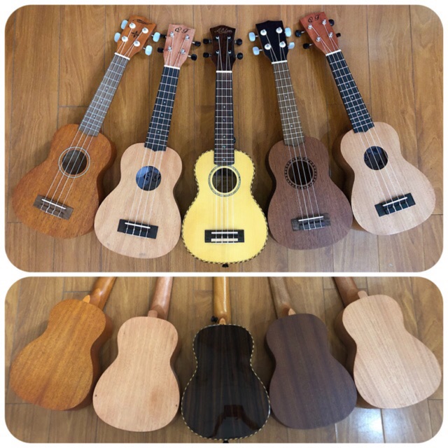 Đàn ukulele soprano gỗ mộc size 21 chất lượng