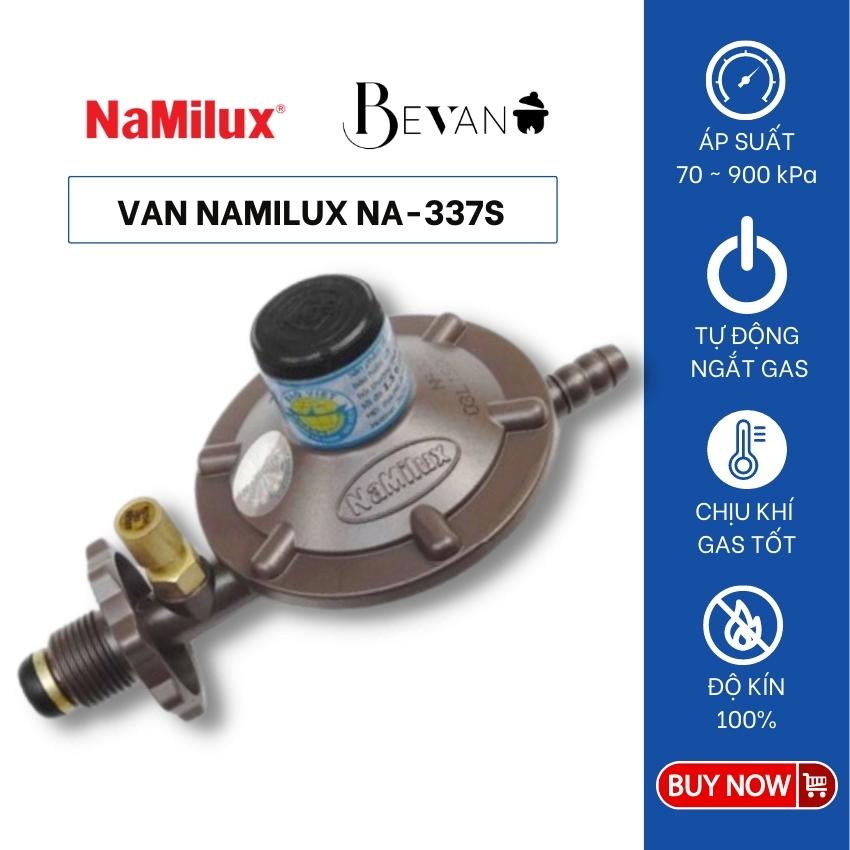 Van gas tự động ngắt đảm bảo độ kín 100% an toàn NaMilux NA-337S-VN Bevano sử dụng kẽm nguyên chất KZA3 chống ăn mòn