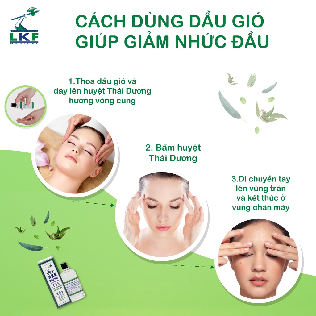 Dầu Gió Trắng Hiệu Cây Búa AXE Brand 5ml