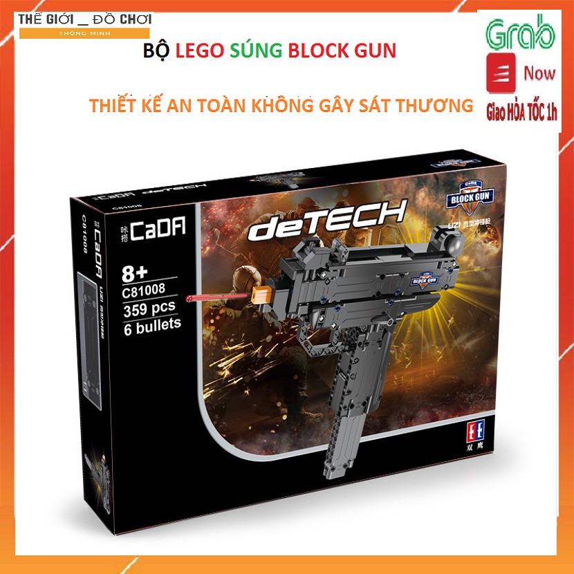 Bộ lego đồ chơi xếp hình lắp ráp mô hình PUBG MINI GUN UZI