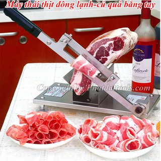 Máy thái củ quả,thịt đông lạnh đa năng-Khung sườn inox-Dao thép siêu bền