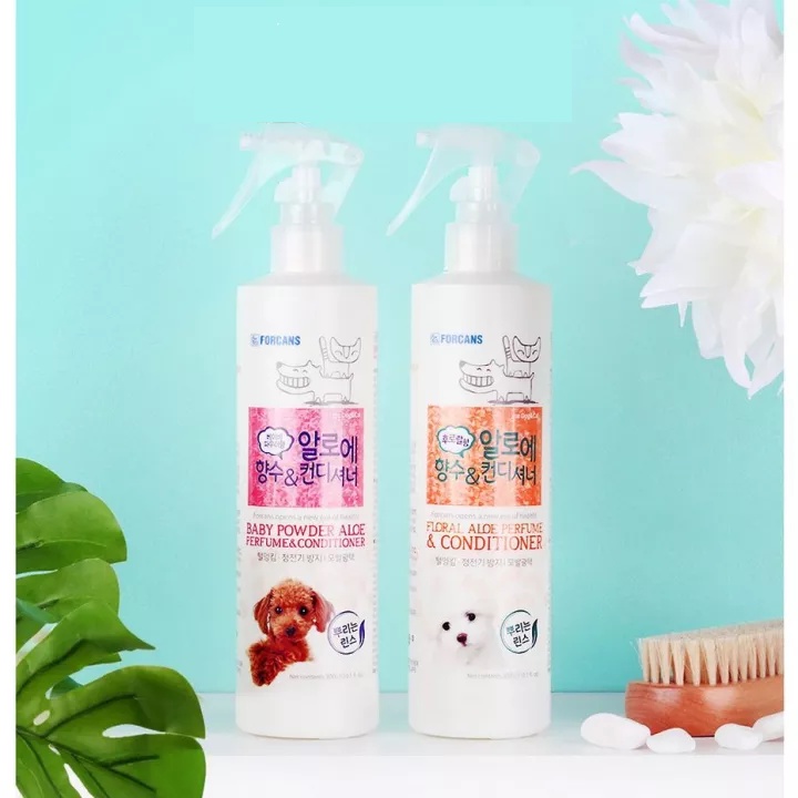 FORCANS Nước hoa khử mùi & mềm lông dành cho chó mèo các hương 300ml - Petemo Pet Shop