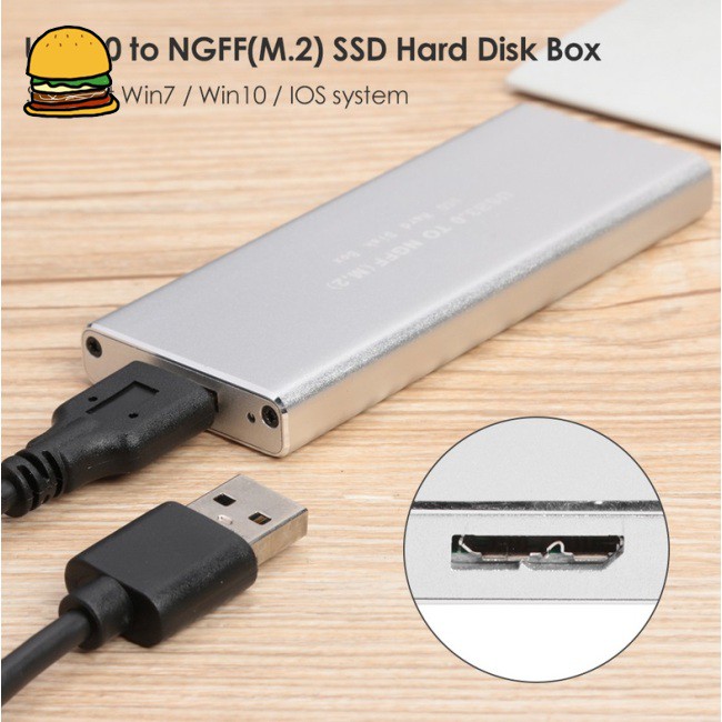 ✨【Convenience】✨Free Shipping USB 3.0 M2 SSD Case USB3.0 to M.2 NGFF External Solid State Drive Enclosure SSD Box Support 2230 2242 2260 2280 Hard Disk | BigBuy360 - bigbuy360.vn