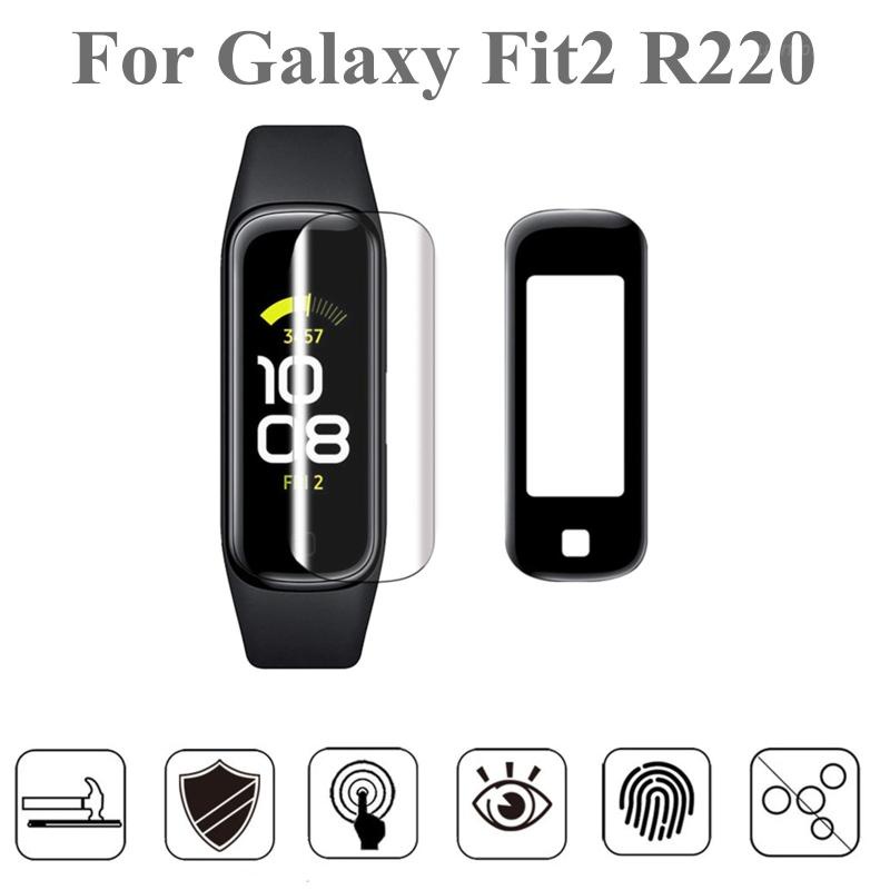 Set 3 miếng dán bảo vệ màn hình bằng TPU mềm trong suốt cong 3D dành cho Samsung -Galaxy Fit 2 SM-R220 Smart Fit2 R220