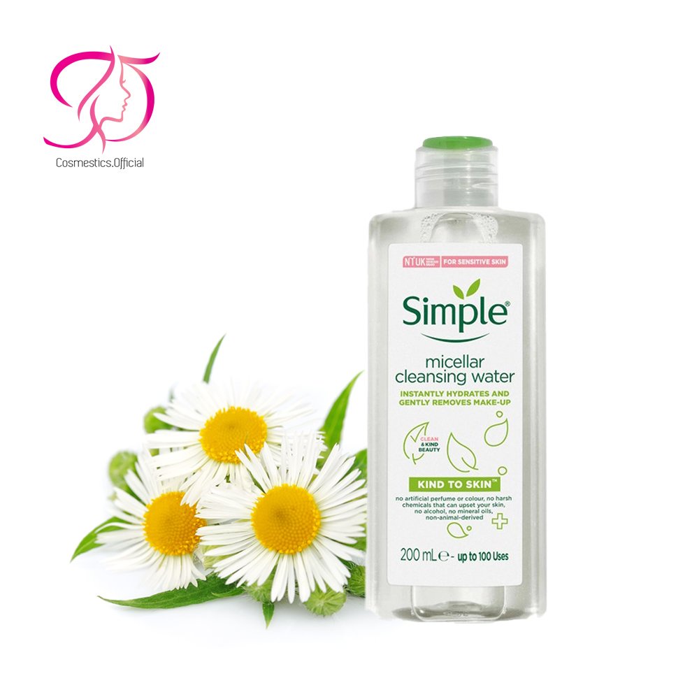 [Loại 200ml] Nước Tẩy Trang SIMPLE Dịu Nhẹ Kind To Skin Micellar Water