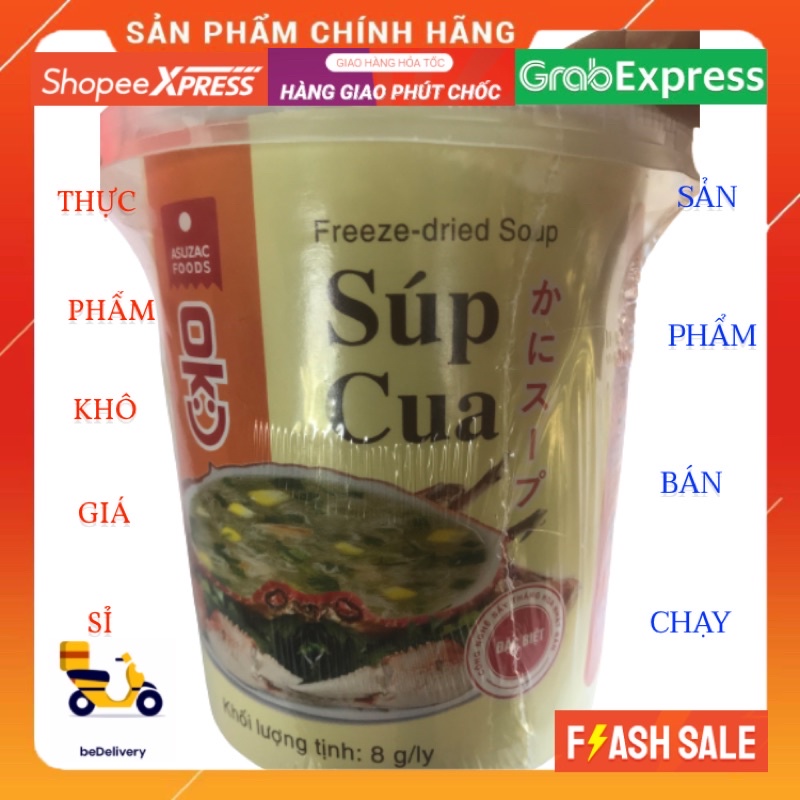 Súp cua ăn liền Asuzac ly 8g