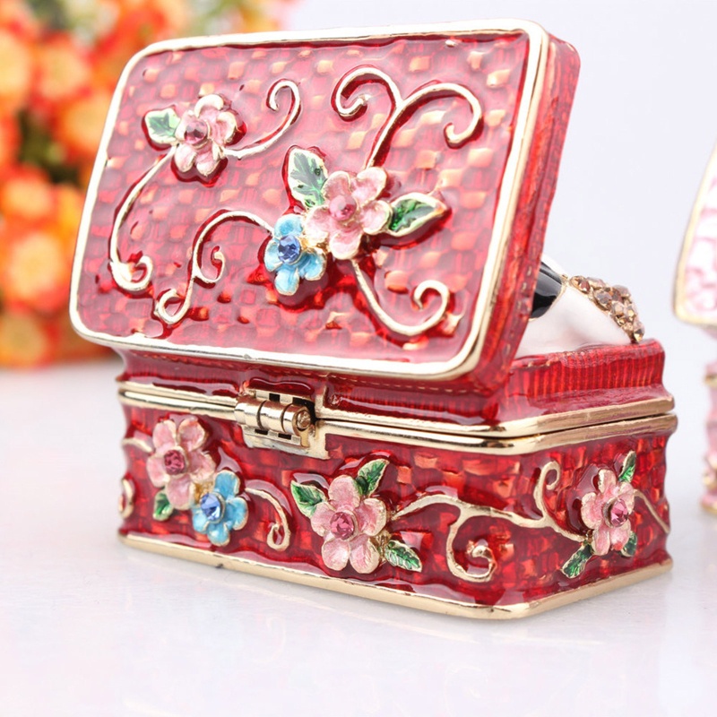 Flgo Hộp Đựng Trang Sức Hình Chú Mèo Tráng Men Mini Thời Trang Dùng Để Trang Trí Nội Thất