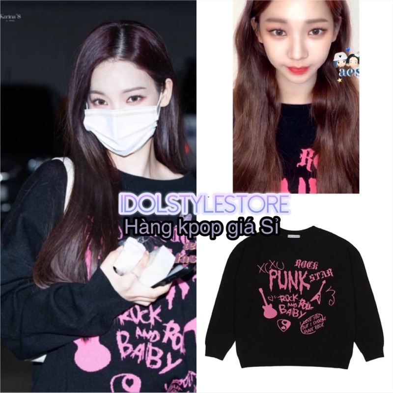 Áo nỉ của Karina Aespa và LeeSeo Ive