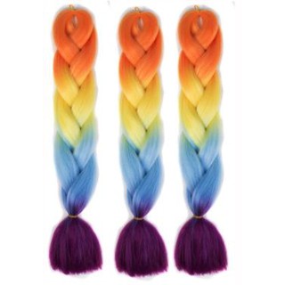 Bím tóc Omber làm Dreadlock, Box braid, tóc nối
