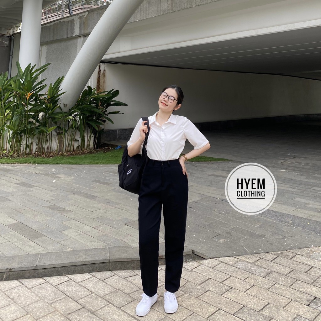 Quần Tây Nữ Basic Lưng Cạp Siêu Cao Cạp Siêu Cao Dáng Baggy Suông Dài Đi Học Công Sở Cao Cấp-Có Bigsize | BigBuy360 - bigbuy360.vn