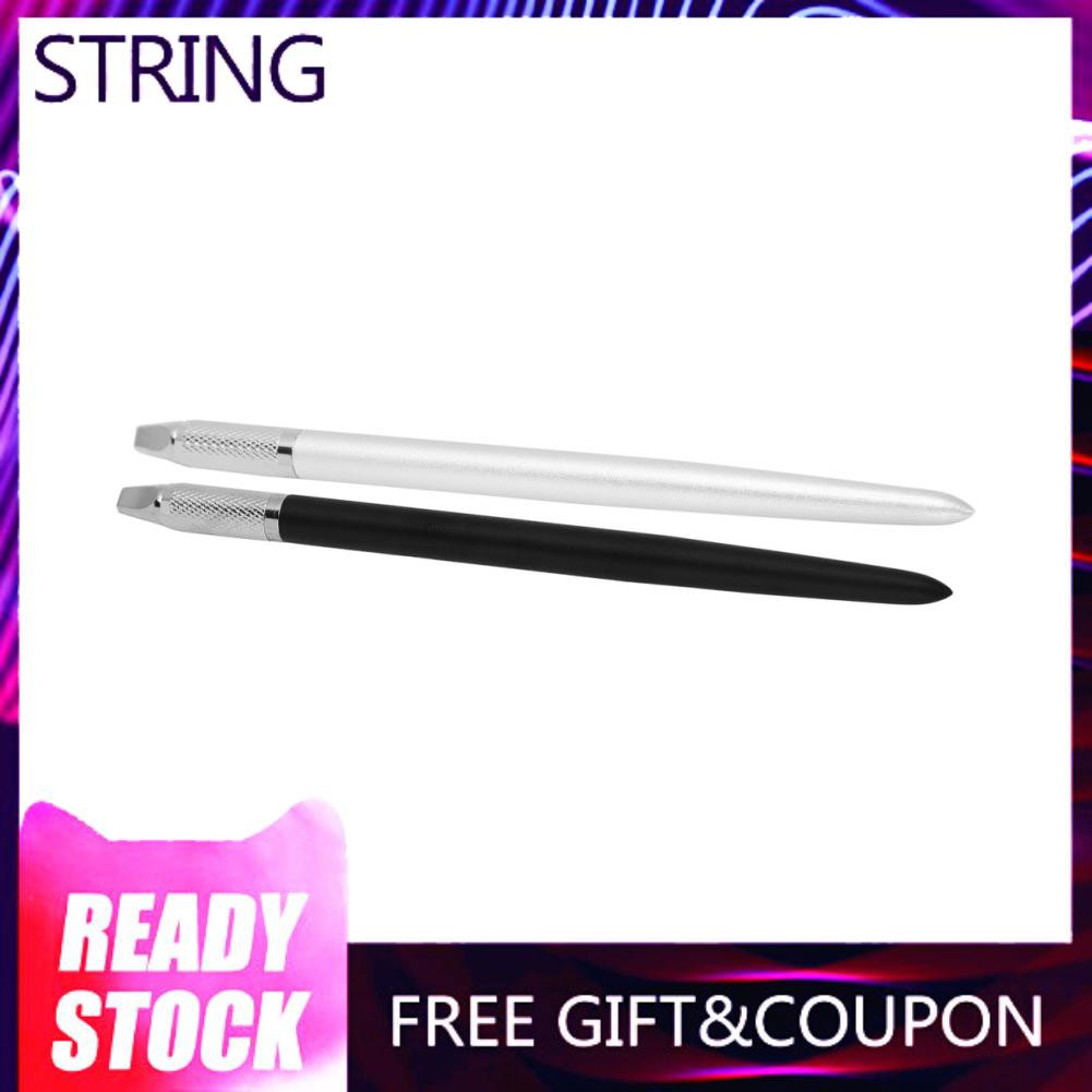 String Slot Type Makeup Eyebrow Lip Manual Tattoo Pen Metal Microblading Accessory