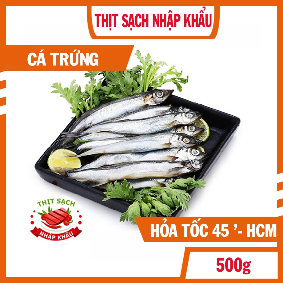 Cá trứng đóng khay, loại nhiều trứng 500g/khay