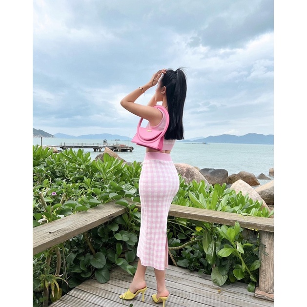 Túi quai xách nữ cao cấp JACQUEMUS LE  SAC fullbox hãng dạng hình tròn