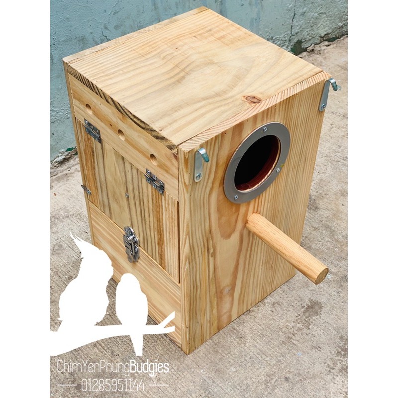 TỔ ĐẺ VẸT SUNCONURE (có niềng lỗ, móc treo, lõm gom trứng) CHẤT LIỆU THÔNG NHẬP KHẨU.