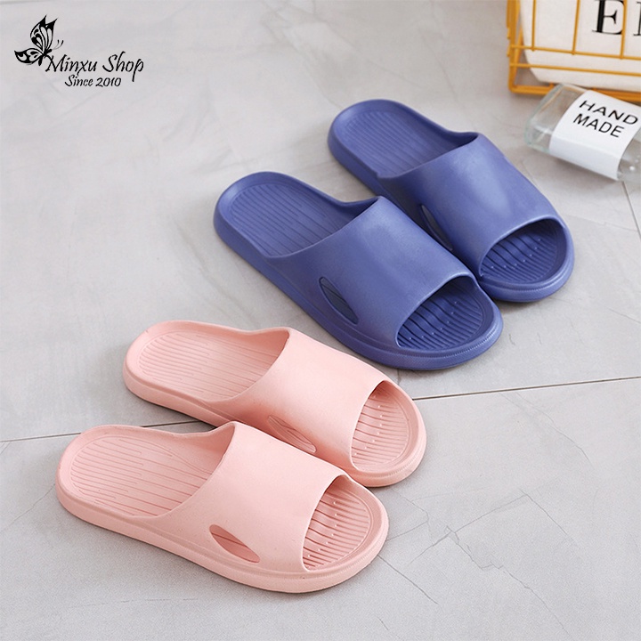 Dép đi trong nhà tắm văn phòng siêu bền, siêu nhẹ, dép bánh mì siêu rẻ, chống trơn trượt Minxu shop DEP01
