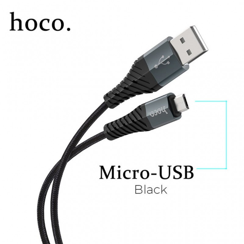 Cáp sạc nhanh Hoco X38 đầu gập 2.4A cho iPhone/ Android/ iPad dây truyền tải dữ liệu dài 1m - Chính hãng