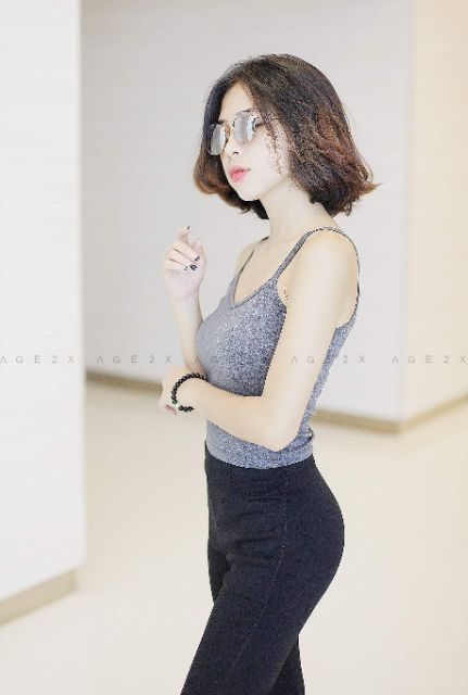 Quần legging lưng liền đen trơn AGE2X | BigBuy360 - bigbuy360.vn