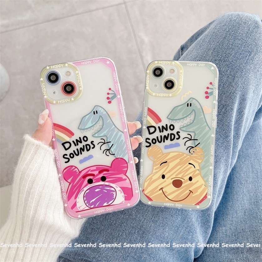 Ốp Điện Thoại Mềm Trong Suốt In Hình Gấu Pooh Cho iPhone 13 12 11 Pro Max SE2020 X XR Xs Max 7 8 Plus