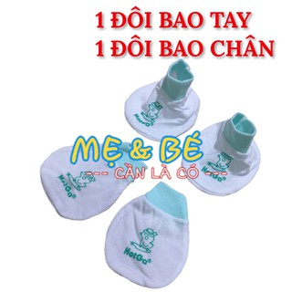 Bao Tay Chân Cho Bé Sơ Sinh Hotga (bo thun cotton mềm mại)