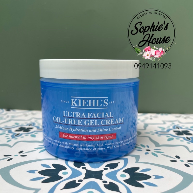 [Mã 252FMCGSALE giảm 8% đơn 500K] Kem dưỡng cấp ẩm dành cho da dầu - Kiehls Ultra Facial Oil Free Gel Cream