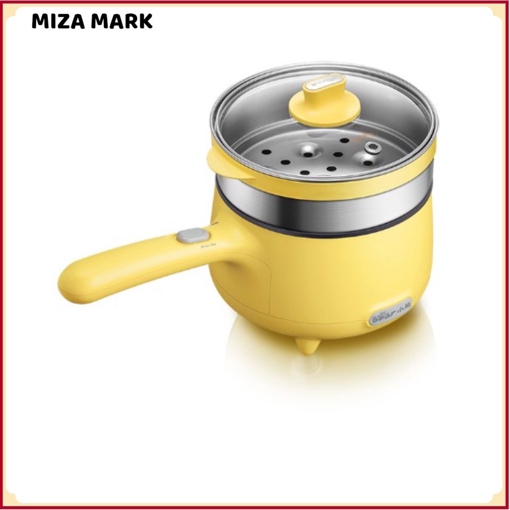 Nồi điện đa năng Bear cao cấp DRG - C12S1, dung tích 1.2 lít, chức năng nấu lẩu, chiên xào, hấp, luộc, nồi nấu mini