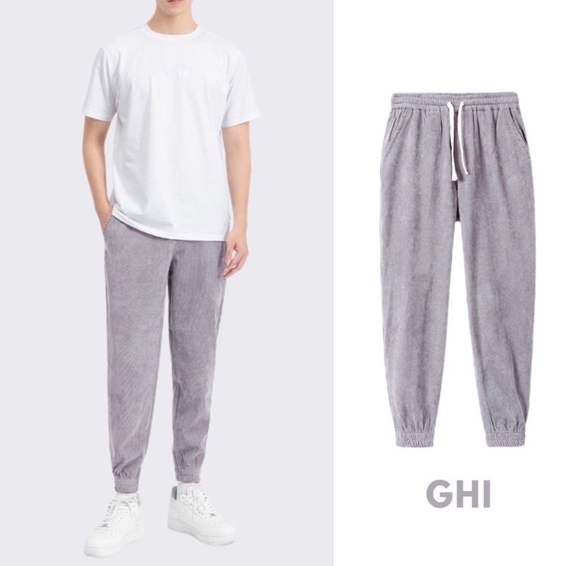 Quần Jogger nam chất vải Nhung Tăm mềm mại, kiểu dáng trẻ trung dễ phối đồ mẫu mới 2022