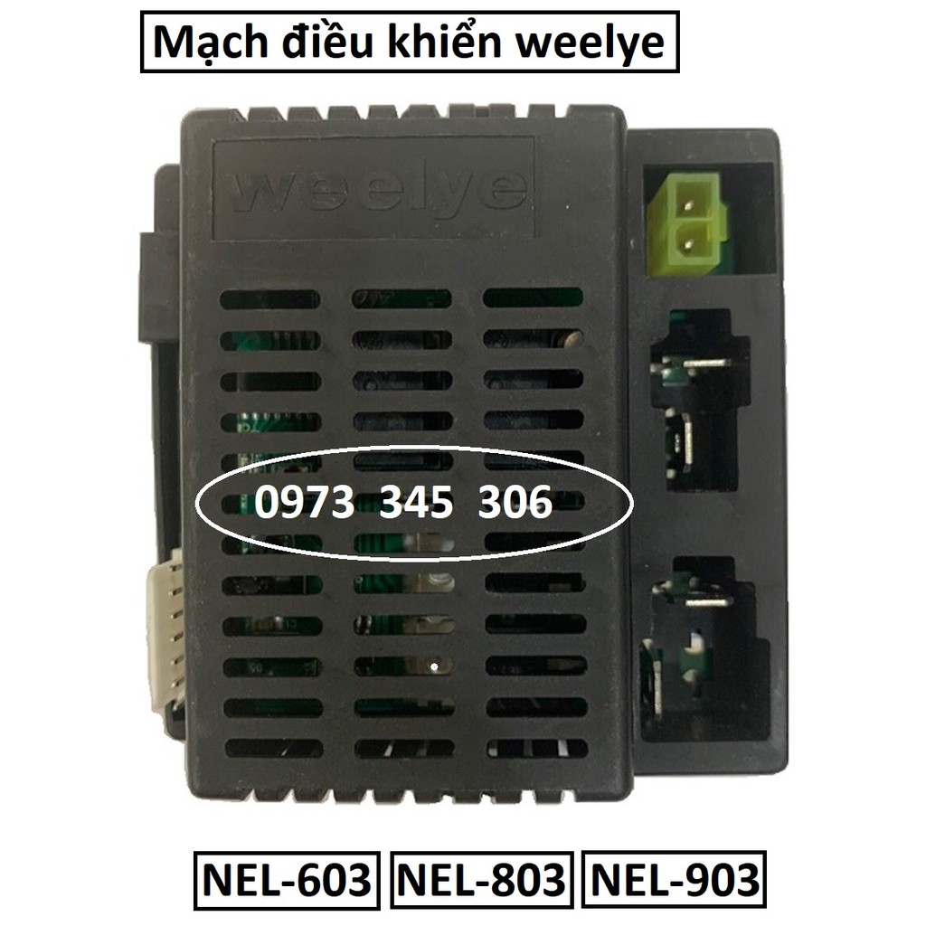 Mạch điều khiển ô tô xe điện trẻ em WEELYE2.4G mã RX-42 (dùng cho xe ô tô điện NEL 903-803-603) - Bảo hành 06 tháng. .