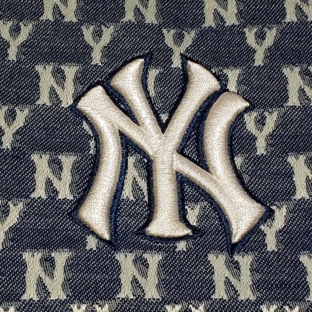 Túi kẹp nách NY túi xách nữ M.L.B NY Monogram Xanh Navy - Pom Store