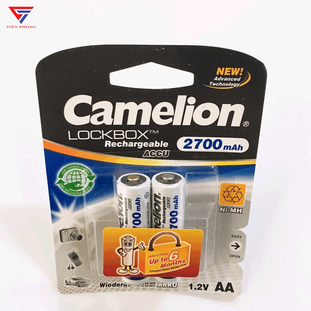 Pin sạc AA Camelion 2300mAh, 2500mAh, 2700mAh chính hãng