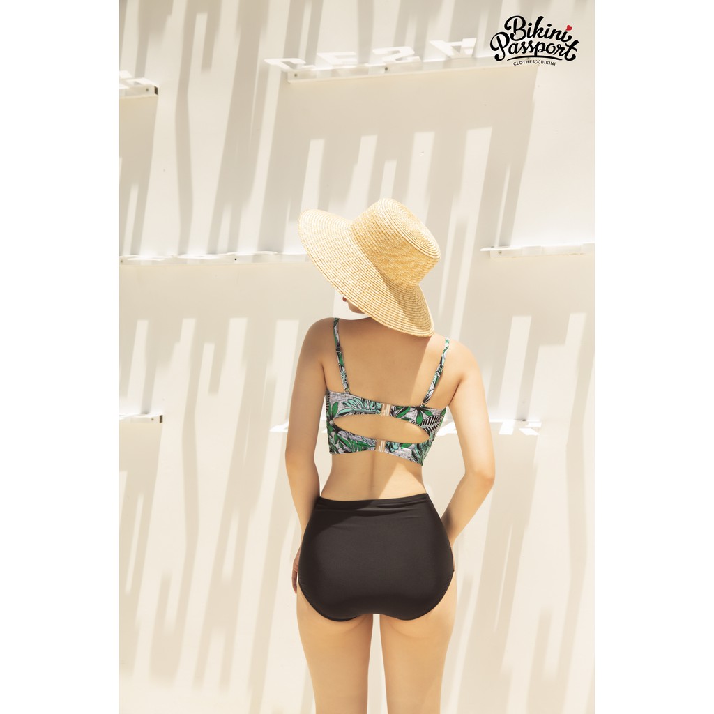 Áo bơi Nữ BIKINI PASSPORT kiểu dáng croptop hai dây- màu Xanh lá - BS371_GN | BigBuy360 - bigbuy360.vn
