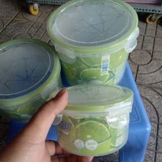 HỘP THỰC PHẨM TRÒN MATSU,NHỰA DUY TÂN,CÓ QUAI GÀI