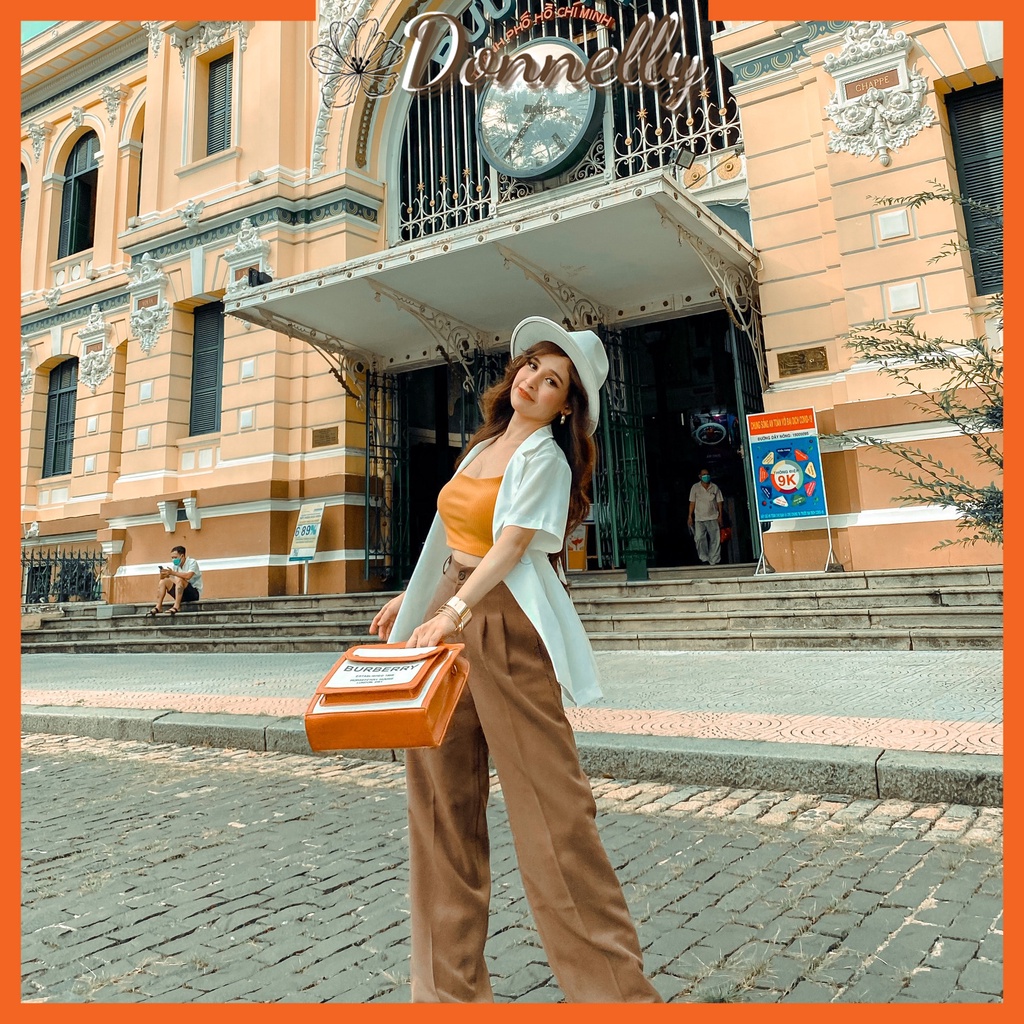 [Hàng Cao Cấp Ảnh Thật] Quần Ống Rộng Donnelly Nữ Lưng Cao, Quần Ống Rộng Culottes Nữ Hàn Quốc Kéo Dài Chân - NA001