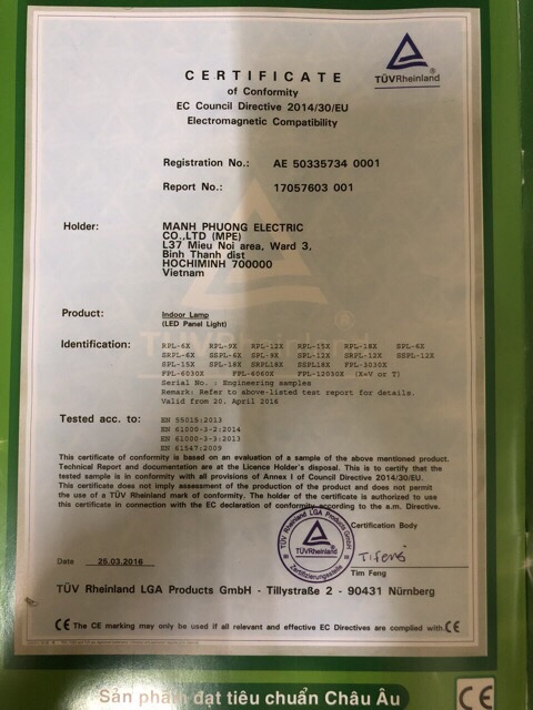 Bóng đèn led ốp trần nổi, mâm led nổi 18w MPE - ánh sáng trắng