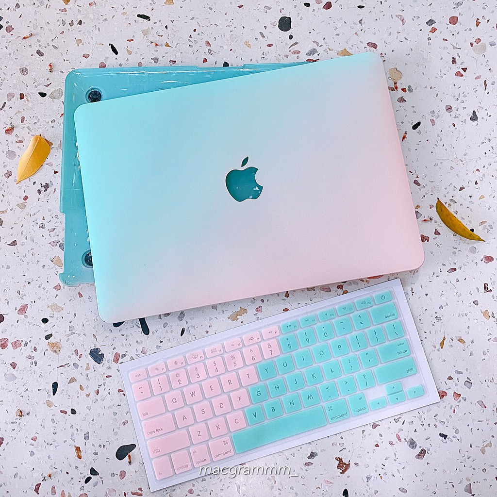 ỐP MACBOOK HAI MÀU - XANH MINT X HỒNG PASTEL