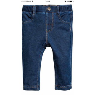 Quần tregging HM giả jean cho bé gái