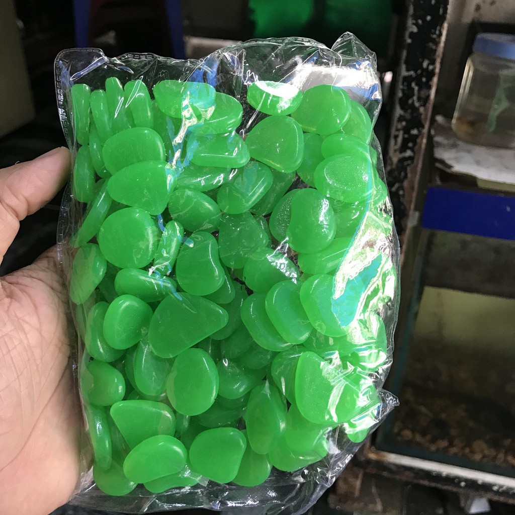 BỊCH 100 VIÊN ĐÁ CỤI DẠ QUANG XANH LÁ TRANG TRÍ HỒ CÁ NON BỘ CHẬU CÂY TRANG TRÍ NHÀ CỬA