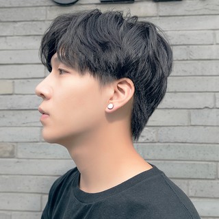 Bông tai nam châm inox màu bạc 10mm NC108, bông tai không cần bấm lỗ - Do_luu_niem