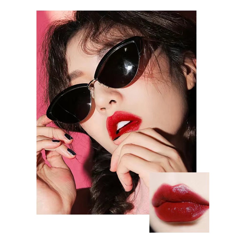 [Hàng mới về] Son bóng tint chất lì dưỡng ẩm lâu trôi làm đẹp lâu trôi có gương cho nữ